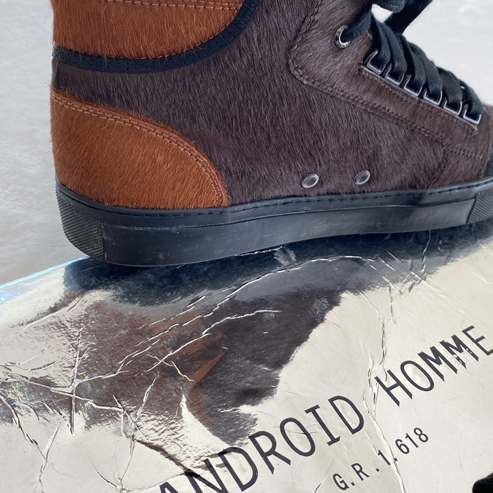 Android Homme Sneakers/Shoes. Made from high-quality pony hair and leather.Sz 10 - Picture 10 of 14